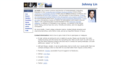 Desktop Screenshot of johnny-lin.com